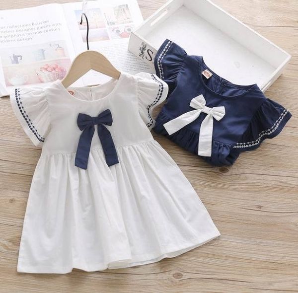 girl's dresses baby girls summer children wear korean style flare sleeve princess navy white e2024 jvbv, Red;yellow
girl's dresses baby girls summer children wear korean style flare sleeve princess navy white e2024 jvbv, Red;yellow