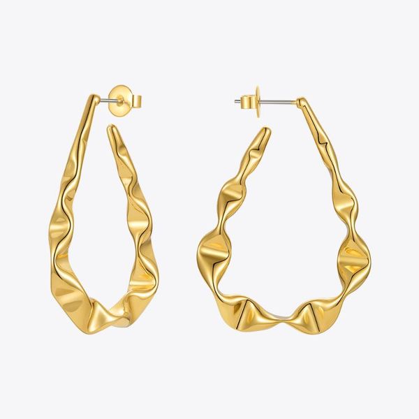 hoop & huggie enfashion trendy raindrops pendientes earrings for women gold color piercing earring fashion jewelry 2021 gift e211273, Golden;silver 
hoop & huggie enfashion trendy raindrops pendientes earrings for women gold color piercing earring fashion jewelry 2021 gift e211273, Golden;silver