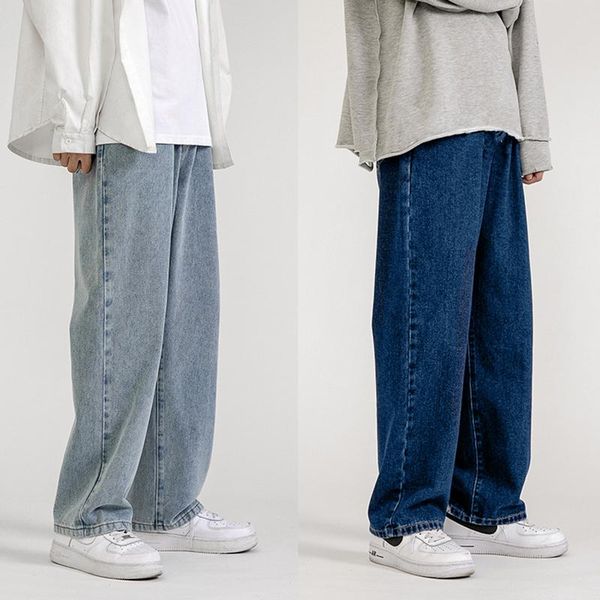men's jeans fashion loose straight casual wide leg pants cowboy mans streetwear korean hip hop trousers spring summer, Blue
men's jeans fashion loose straight casual wide leg pants cowboy mans streetwear korean hip hop trousers spring summer, Blue