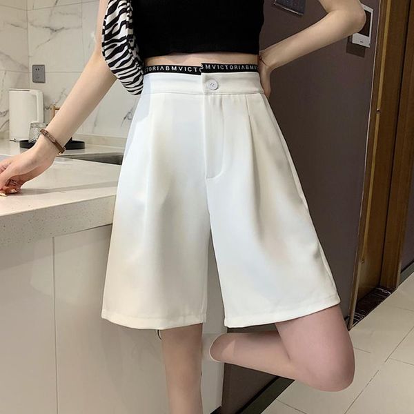 women's shorts 2021 summer high waist suit women's ins loose casual pants versatile straight quarter trend, White;black
women's shorts 2021 summer high waist suit women's ins loose casual pants versatile straight quarter trend, White;black