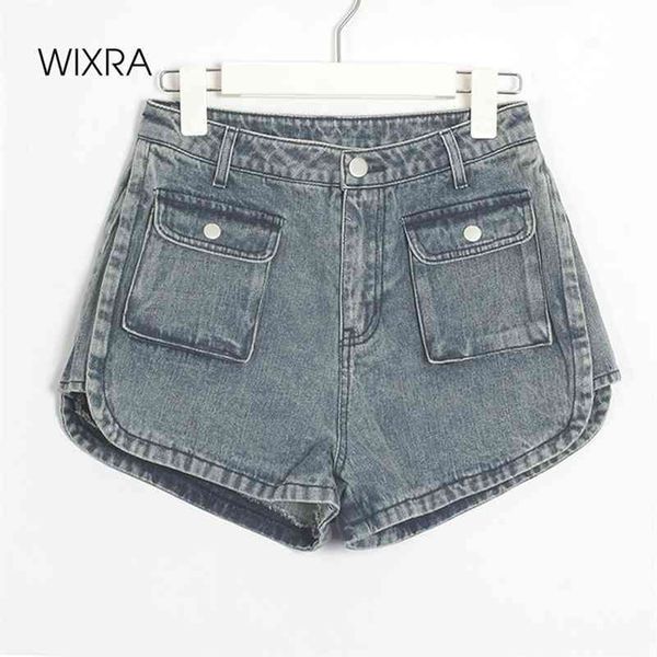 wixra slim denim shorts womens pockets zippers high waist all base match casual streetwear summer 210419, White;black
wixra slim denim shorts womens pockets zippers high waist all base match casual streetwear summer 210419, White;black