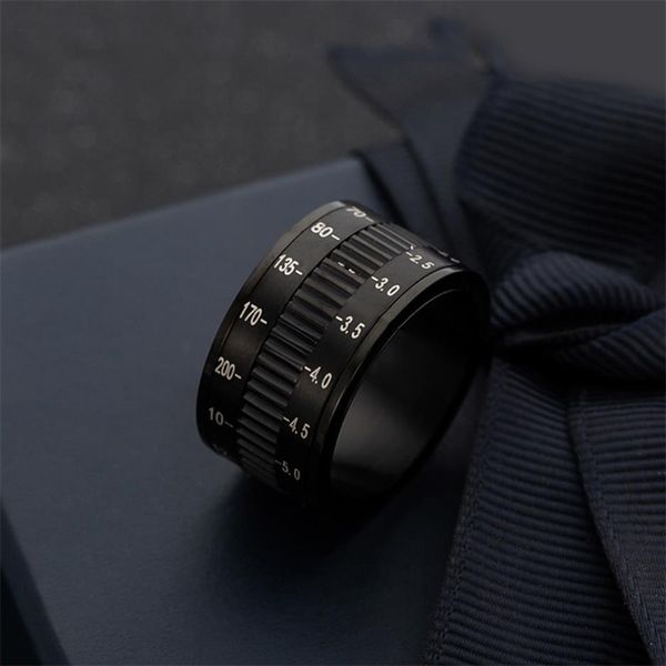 rotatable camera lens 12mm titanium stainless steel rings for trendy men jewelry 2020, Silver
rotatable camera lens 12mm titanium stainless steel rings for trendy men jewelry 2020, Silver