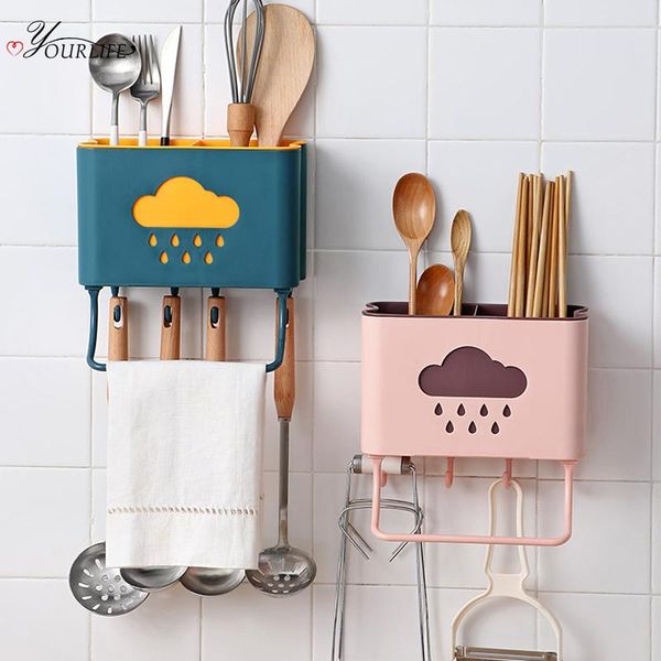 hooks & rails oyourlife wall mounted multi-function tableware holder with hook kitchen chopsticks fork spoon drainage rack cutlery organizer
hooks & rails oyourlife wall mounted multi-function tableware holder with hook kitchen chopsticks fork spoon drainage rack cutlery organizer