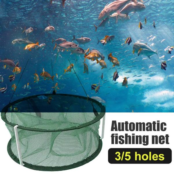 3/5 upgrade holes automatic fishing net hand throw foldable clear green monofilament tool fish cage accessories
3/5 upgrade holes automatic fishing net hand throw foldable clear green monofilament tool fish cage accessories