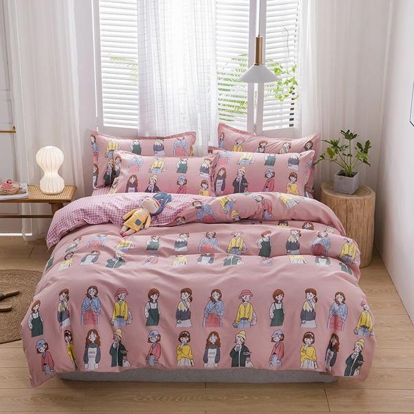 bedding sets fashion dress up girl pink kids plaid cartoon luxury comforter set modern king twin size bed linen duvet cover
bedding sets fashion dress up girl pink kids plaid cartoon luxury comforter set modern king twin size bed linen duvet cover