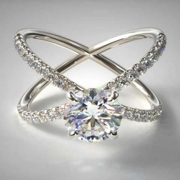 trendy female white crystal stone ring charm silver color cross wedding rings for women cute bride round zircon engagement, Slivery;golden
trendy female white crystal stone ring charm silver color cross wedding rings for women cute bride round zircon engagement, Slivery;golden