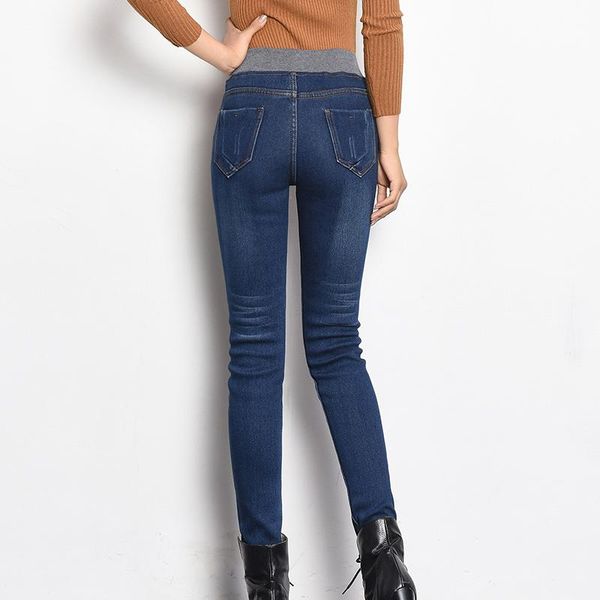 women's jeans 2021 winter autumn solid long woman high waist skinny plus size thick straight pencil pants slim stretch slouchy, Blue
women's jeans 2021 winter autumn solid long woman high waist skinny plus size thick straight pencil pants slim stretch slouchy, Blue