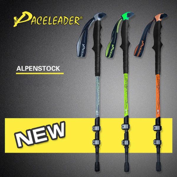 trekking poles upgraded walking sticks hiking canes folding aluminum pole nodic