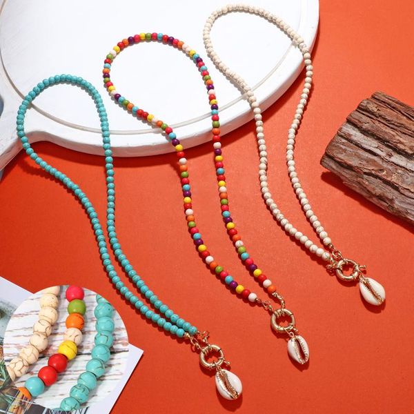 multicolors beads choker necklace for women trendy bohemian shell pendant cowrie beach jewelry collier femme necklaces, Silver
multicolors beads choker necklace for women trendy bohemian shell pendant cowrie beach jewelry collier femme necklaces, Silver