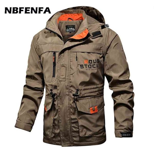 men's jacket windbreaker coat waterproof windproof hooded men clothing spring autumn outwears casual sports male overalls la059 210811, Black;brown
men's jacket windbreaker coat waterproof windproof hooded men clothing spring autumn outwears casual sports male overalls la059 210811, Black;brown