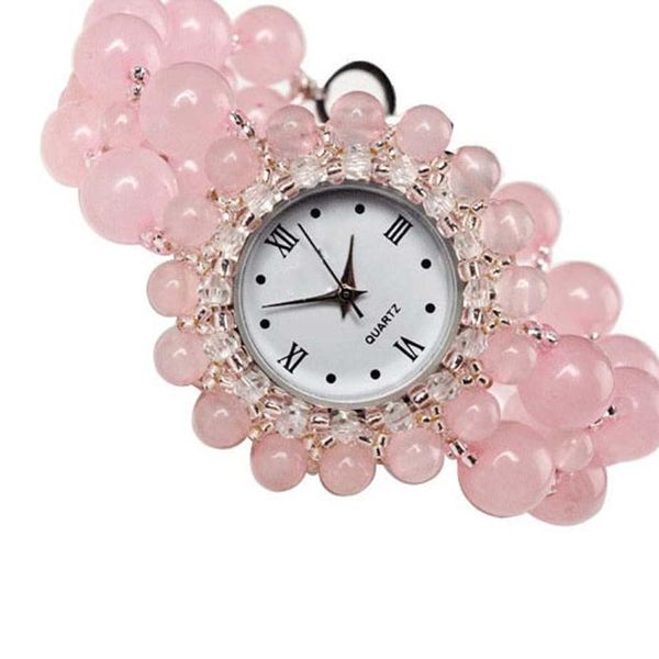 wristwatches nature jewelry rose quartz women watch pink jade wristwatch bracelet woman stone relogi, Slivery;brown
wristwatches nature jewelry rose quartz women watch pink jade wristwatch bracelet woman stone relogi, Slivery;brown