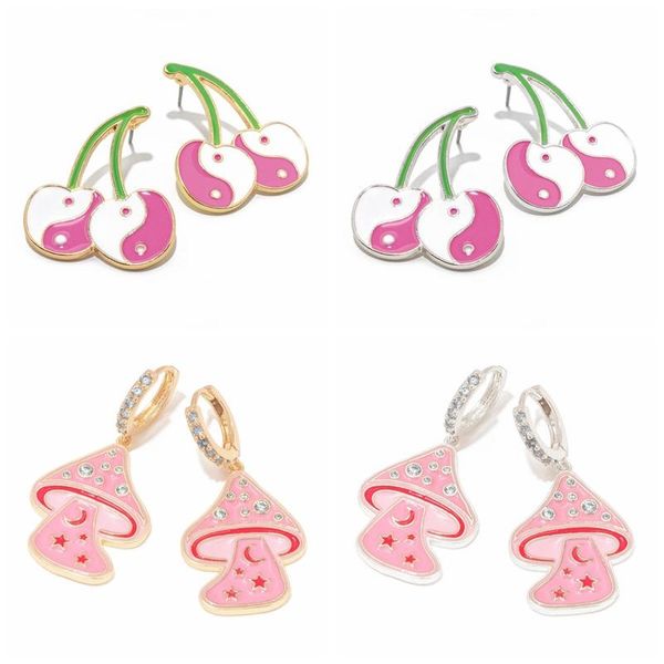 hoop & huggie aide exquisite pink mushroom pendants earring pendientes plata 925 sterling silver earrings for women jewelry gifts, Golden;silver
hoop & huggie aide exquisite pink mushroom pendants earring pendientes plata 925 sterling silver earrings for women jewelry gifts, Golden;silver
