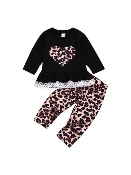 clothing sets 2 pcs infant casual outfits baby girl heart pattern long sleeve round neck lace trim pullover + leopard print pants, White
clothing sets 2 pcs infant casual outfits baby girl heart pattern long sleeve round neck lace trim pullover + leopard print pants, White