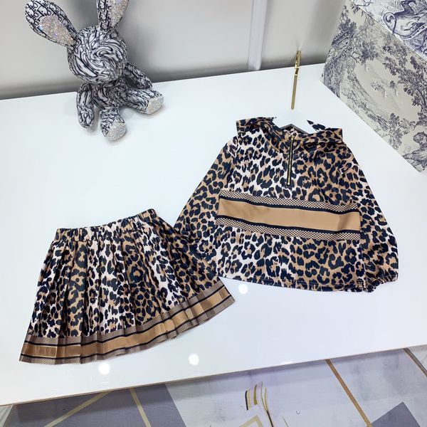 luxury kids jacets+ skirts sets childrens autumn pleated leopard print design half skirt long sleeve coat set girls sports wear, White
luxury kids jacets+ skirts sets childrens autumn pleated leopard print design half skirt long sleeve coat set girls sports wear, White