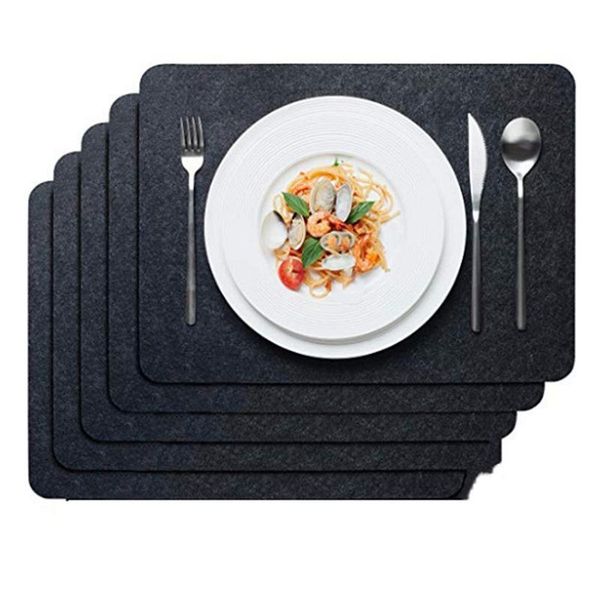 6-piece set of felt placemats, black placemat, wipeable 45x32 cm washable placemat-placemat mats & pads
6-piece set of felt placemats, black placemat, wipeable 45x32 cm washable placemat-placemat mats & pads