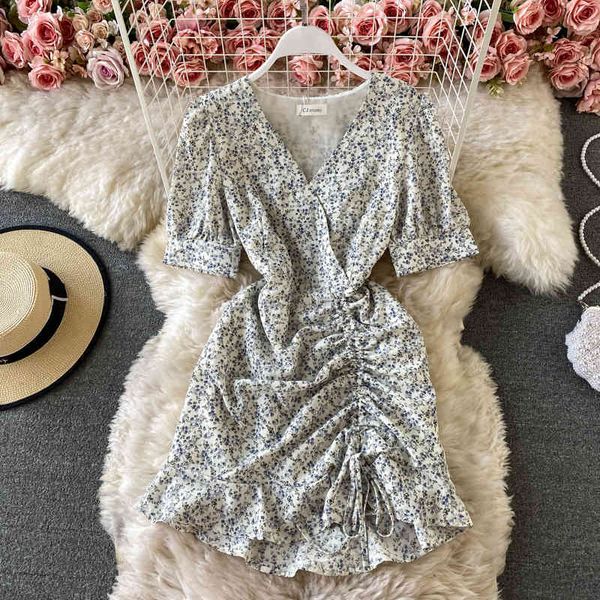 summer korean wild slim dress for womens drawstring ruffled v-neck broken waist short-sleeved dress print draped mini 210420, Black;gray
summer korean wild slim dress for womens drawstring ruffled v-neck broken waist short-sleeved dress print draped mini 210420, Black;gray