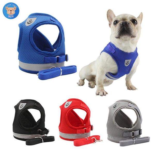 dog harness reflective for vest leash adjustable mesh collar chest strap small medium dogs nylon pet leadspuppy cat collars & leashes
dog harness reflective for vest leash adjustable mesh collar chest strap small medium dogs nylon pet leadspuppy cat collars & leashes