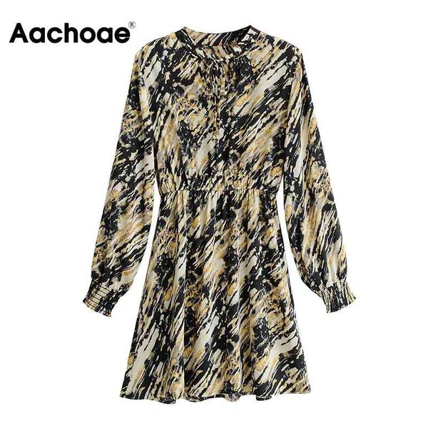 women casual print bow neck elegant a line long sleeve beach mini dress lady sundress vestido de mulher 210413, Black;gray
women casual print bow neck elegant a line long sleeve beach mini dress lady sundress vestido de mulher 210413, Black;gray