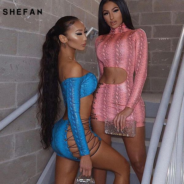 shefan snake print mini dress women party night club bodycon hollow out bandage streetwear long sleeve clothes casual dresses, Black;gray
shefan snake print mini dress women party night club bodycon hollow out bandage streetwear long sleeve clothes casual dresses, Black;gray