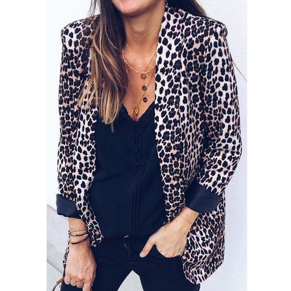 women's blouses & shirts leopard snake print blazer women office lady casual suits autumn winter fashion long sleeve pocket jacket am02, White
women's blouses & shirts leopard snake print blazer women office lady casual suits autumn winter fashion long sleeve pocket jacket am02, White