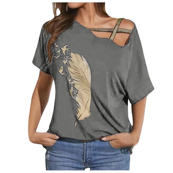 women's blouses & shirts summer women blouse bandage funny casual print off shoulder hollow up cotton irregular ropa mujer camisetas, White
women's blouses & shirts summer women blouse bandage funny casual print off shoulder hollow up cotton irregular ropa mujer camisetas, White