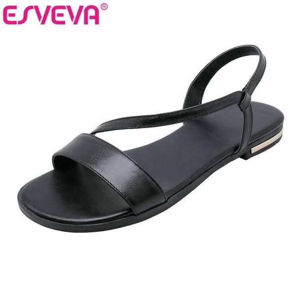 summer women sandals flat heel fashion pu leather round toe slingback cross-strap woman shoes size 34-43, Black
summer women sandals flat heel fashion pu leather round toe slingback cross-strap woman shoes size 34-43, Black