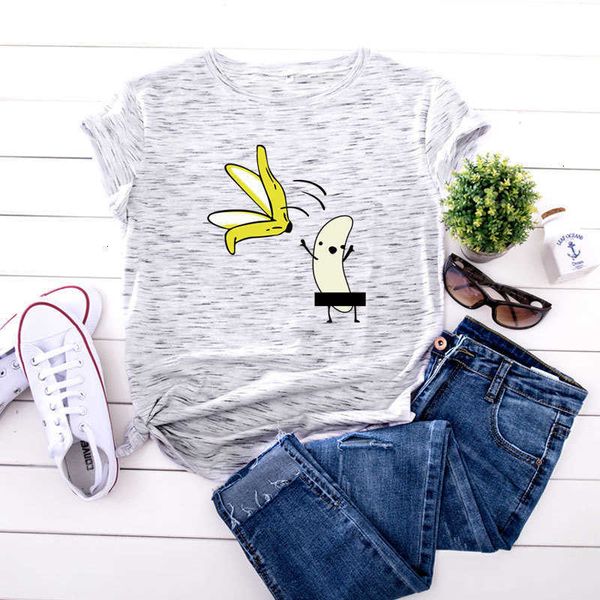 women's t-shirt casual graphic women polyester summer tees & harajuku with banana peel off fuuny kawaii tee s ilqs, White
women's t-shirt casual graphic women polyester summer tees & harajuku with banana peel off fuuny kawaii tee s ilqs, White