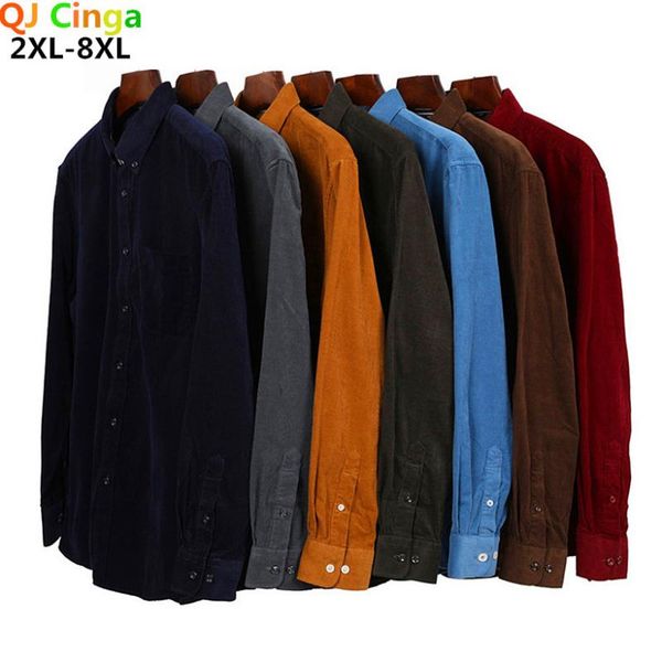 spring autumn super large corduroy young men cotton plain long sleeve casual shirts plus size 2xl-5xl 6xl 7xl 8xl men's, White;black
spring autumn super large corduroy young men cotton plain long sleeve casual shirts plus size 2xl-5xl 6xl 7xl 8xl men's, White;black