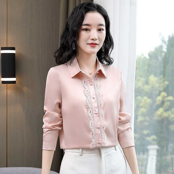 silk shirt embroidery lace shirt woman long sleeves blouses satin plus size white 210604
silk shirt embroidery lace shirt woman long sleeves blouses satin plus size white 210604