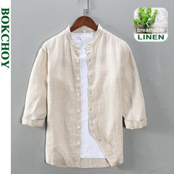 men's casual shirts 2021 summer spring men refreshing breathable linen shirt solid color three-quarter sleeves workwear gc-l741, White;black
men's casual shirts 2021 summer spring men refreshing breathable linen shirt solid color three-quarter sleeves workwear gc-l741, White;black