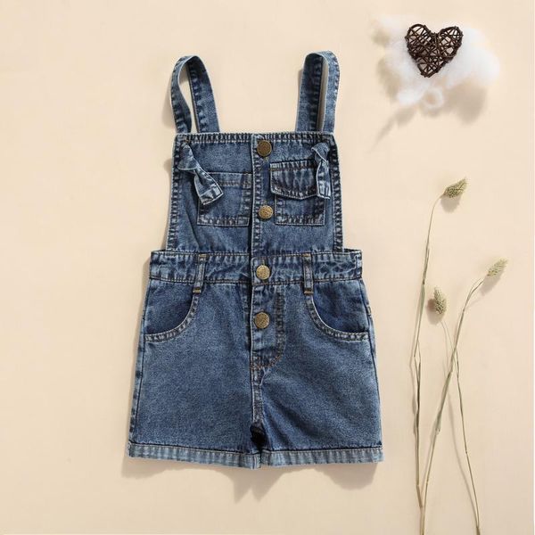 jumpsuits summer children solid color denim suspender pants sleeveless square collar short overalls jumpsuit with pockets, Blue
jumpsuits summer children solid color denim suspender pants sleeveless square collar short overalls jumpsuit with pockets, Blue