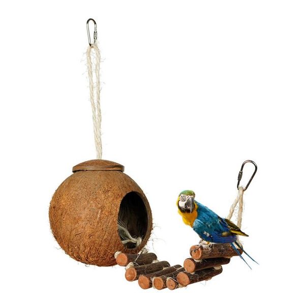 bird parrot toy nest hut cage naturals coco hideaway with ladder cages
bird parrot toy nest hut cage naturals coco hideaway with ladder cages