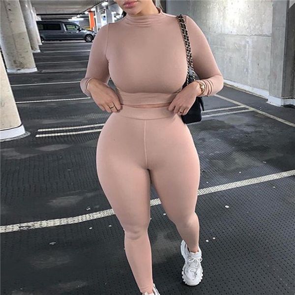 women's two piece pants autumn women tracksuit set fitness casual turtleneck long sleeve crop slim high waist ladies 2 pcs/set, White
women's two piece pants autumn women tracksuit set fitness casual turtleneck long sleeve crop slim high waist ladies 2 pcs/set, White