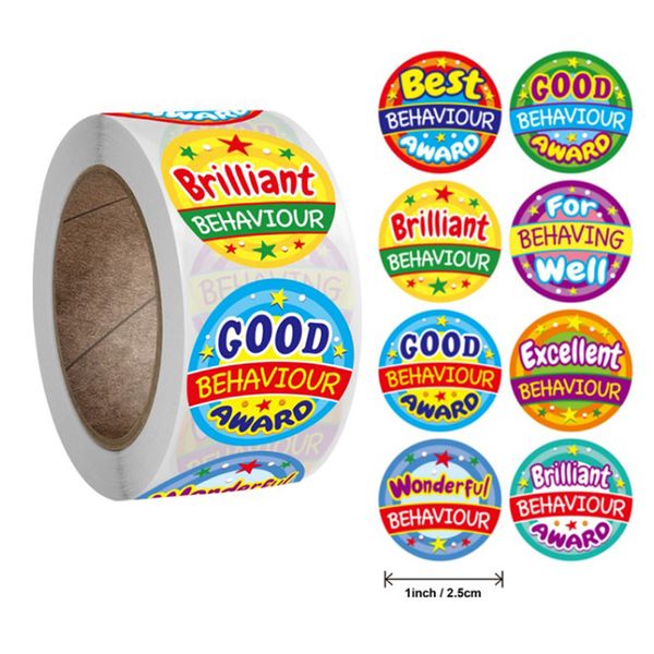 500 pcs/pack School Childrens Toys Color Round Stickers Cartoon Reward Stickers Cute Motivational Words Sticker Student
500 pcs/pack School Childrens Toys Color Round Stickers Cartoon Reward Stickers Cute Motivational Words Sticker Student