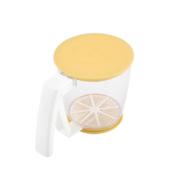 hand-held cup flour sifter powder mesh sieve plastic strainer baking supplies tools with lid & pastry
hand-held cup flour sifter powder mesh sieve plastic strainer baking supplies tools with lid & pastry