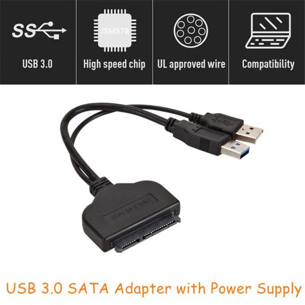 3.0 to sata 22 pin adapter for 2.5 inch hdd ssd usb external power hard disk drive converter cable computer cables & connectors
3.0 to sata 22 pin adapter for 2.5 inch hdd ssd usb external power hard disk drive converter cable computer cables & connectors
