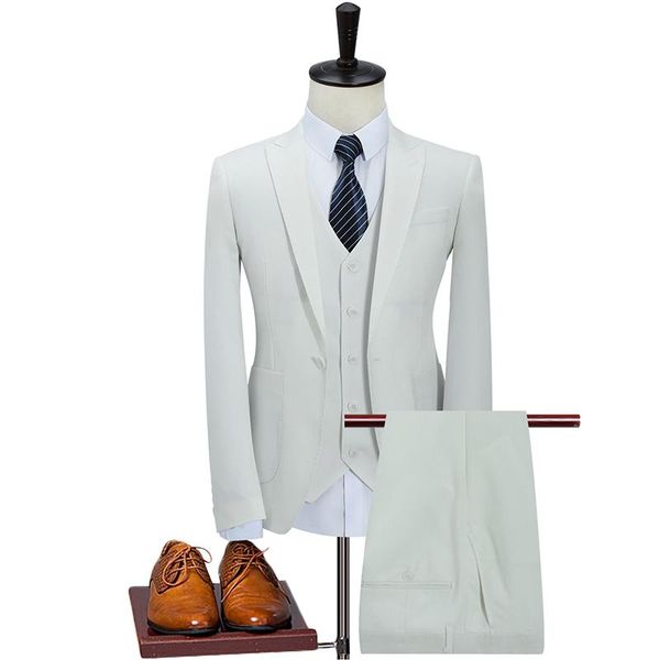 men's suits & blazers luxury mens formal dress men suit set boutique high-end wedding groom tuxedos white blue khaki, White;black
men's suits & blazers luxury mens formal dress men suit set boutique high-end wedding groom tuxedos white blue khaki, White;black