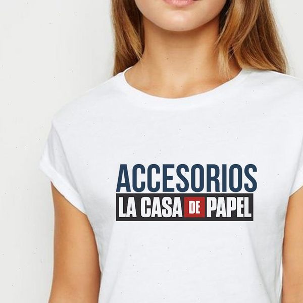 women t shirts accesorios la casa de papel persionalized ladies girls shirt harajuku spring summer vintage loose o collar, White
women t shirts accesorios la casa de papel persionalized ladies girls shirt harajuku spring summer vintage loose o collar, White