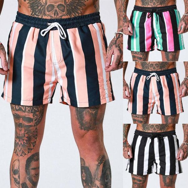 mens summer beach shorts swimwear swimming soft quick dry striped pants sports men's, White;black
mens summer beach shorts swimwear swimming soft quick dry striped pants sports men's, White;black