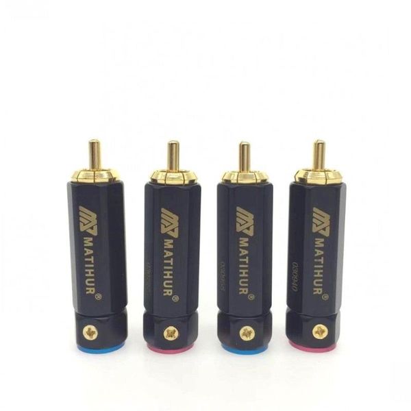 smart power plugs 4pcs matihur gold plated rca plug lock collect solder connector
smart power plugs 4pcs matihur gold plated rca plug lock collect solder connector