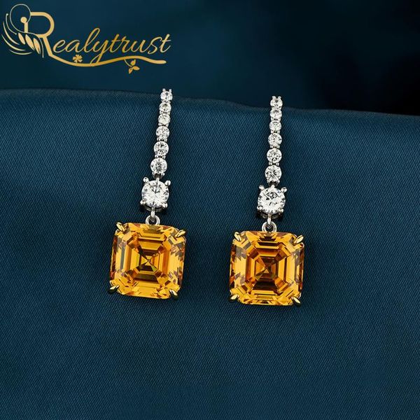 dangle & chandelier realytrust 12*12mm asscher cut citrine diamond drop earrings for women solid 925 sterling silver birthday gift
dangle & chandelier realytrust 12*12mm asscher cut citrine diamond drop earrings for women solid 925 sterling silver birthday gift