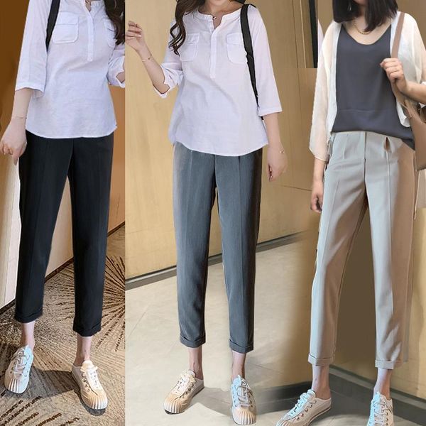 spring autumn maternity leisure trousers pregnant women ankle-length fashion pants pregnancy work black grey khaki bottoms, White
spring autumn maternity leisure trousers pregnant women ankle-length fashion pants pregnancy work black grey khaki bottoms, White