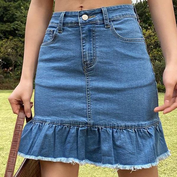 skirts summer ruffles patchwork denim women's skirt high waist zipper pocket skinny female 2021 solid bodycon ladies bottoms, Black
skirts summer ruffles patchwork denim women's skirt high waist zipper pocket skinny female 2021 solid bodycon ladies bottoms, Black
