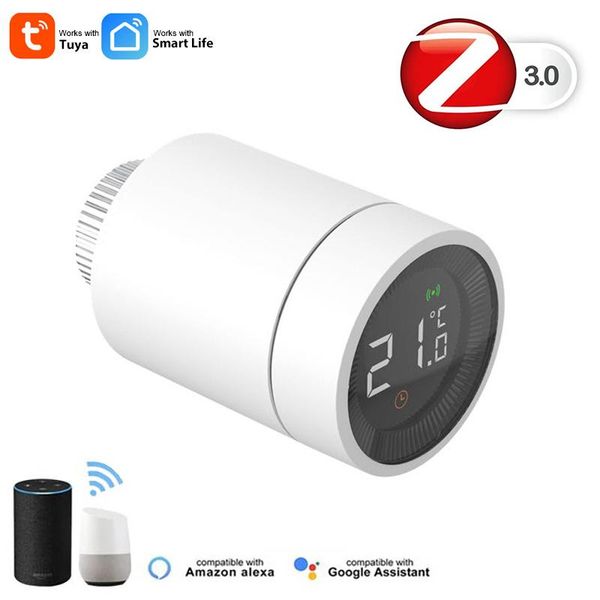 smart home control tuya zigbee radiator actuator programmable thermostatic valve temperature controller support alexa
smart home control tuya zigbee radiator actuator programmable thermostatic valve temperature controller support alexa