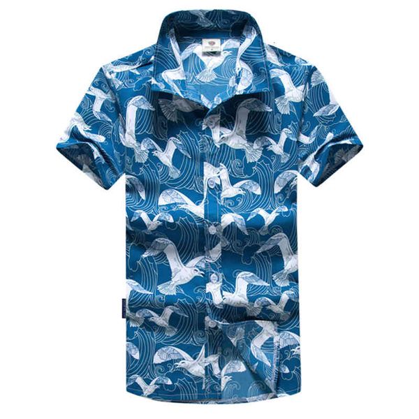 shirt men short beach style single men's shirts summer clothes -5xl abz277, White;black