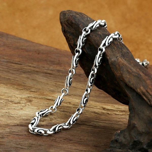 chains retro handmade necklace for men and women chinese style concentric knot lengthened jewelry accessories, Silver
chains retro handmade necklace for men and women chinese style concentric knot lengthened jewelry accessories, Silver