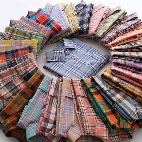 vintage woman loose colorful cotton plaid shirt spring autumn casual oversized soft shirts female fashion blouses 210515, White
vintage woman loose colorful cotton plaid shirt spring autumn casual oversized soft shirts female fashion blouses 210515, White
