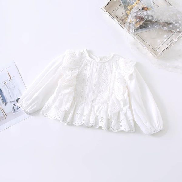 shirts 3302 girl's fashion lace floral hollow out blouse baby girl long sleeve ruffled embroidery shirt children, White;black
shirts 3302 girl's fashion lace floral hollow out blouse baby girl long sleeve ruffled embroidery shirt children, White;black
