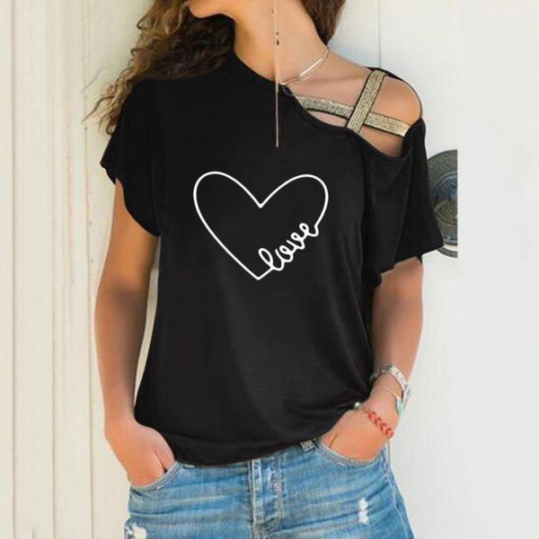 women's blouses & shirts women harajuku casual heart print cross shoulder irregular short sleeve shirt blouse blusas mujer de moda 2021, White
women's blouses & shirts women harajuku casual heart print cross shoulder irregular short sleeve shirt blouse blusas mujer de moda 2021, White