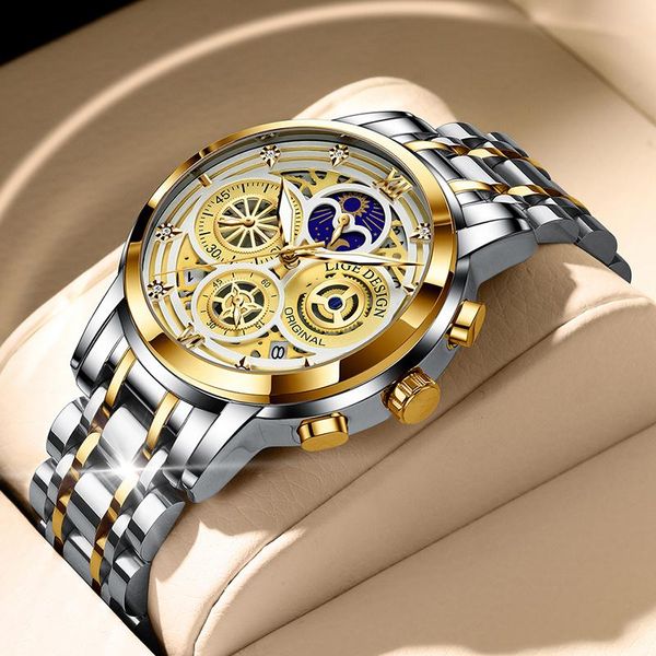 wristwatches lige analog stainl steel men's watch, waterproof quartz wrist accories, watch accories with satch and r, Slivery;brown
wristwatches lige analog stainl steel men's watch, waterproof quartz wrist accories, watch accories with satch and r, Slivery;brown